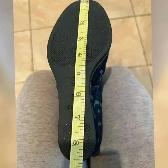 Louis Vuitton Denim Chambray Ankle Wedge Boots - Picture 6 of 9